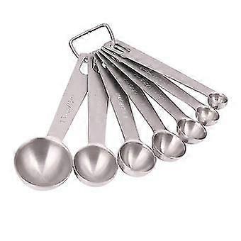 StainlSteel Measuring Spoons Set Of 7 Stackable Measure Spoon For Dry And Liquid Ingredients Et ()