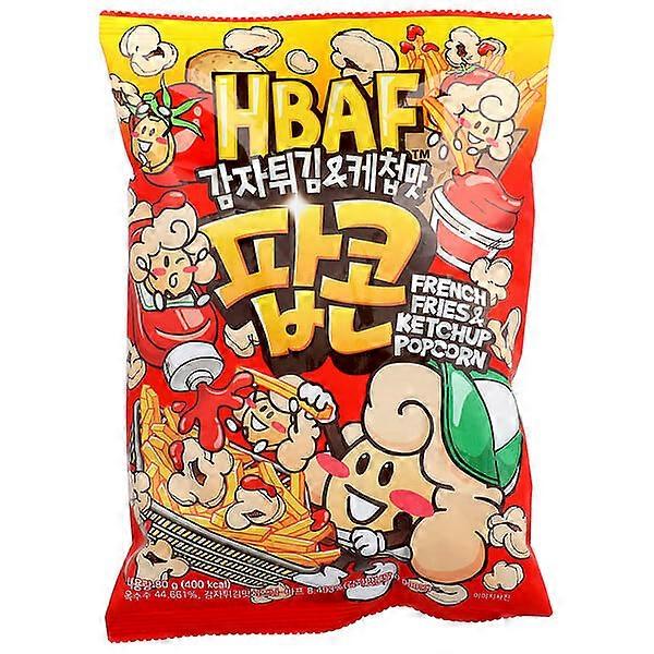 HBAF, pipoca de batata frita e ketchup, 80 g