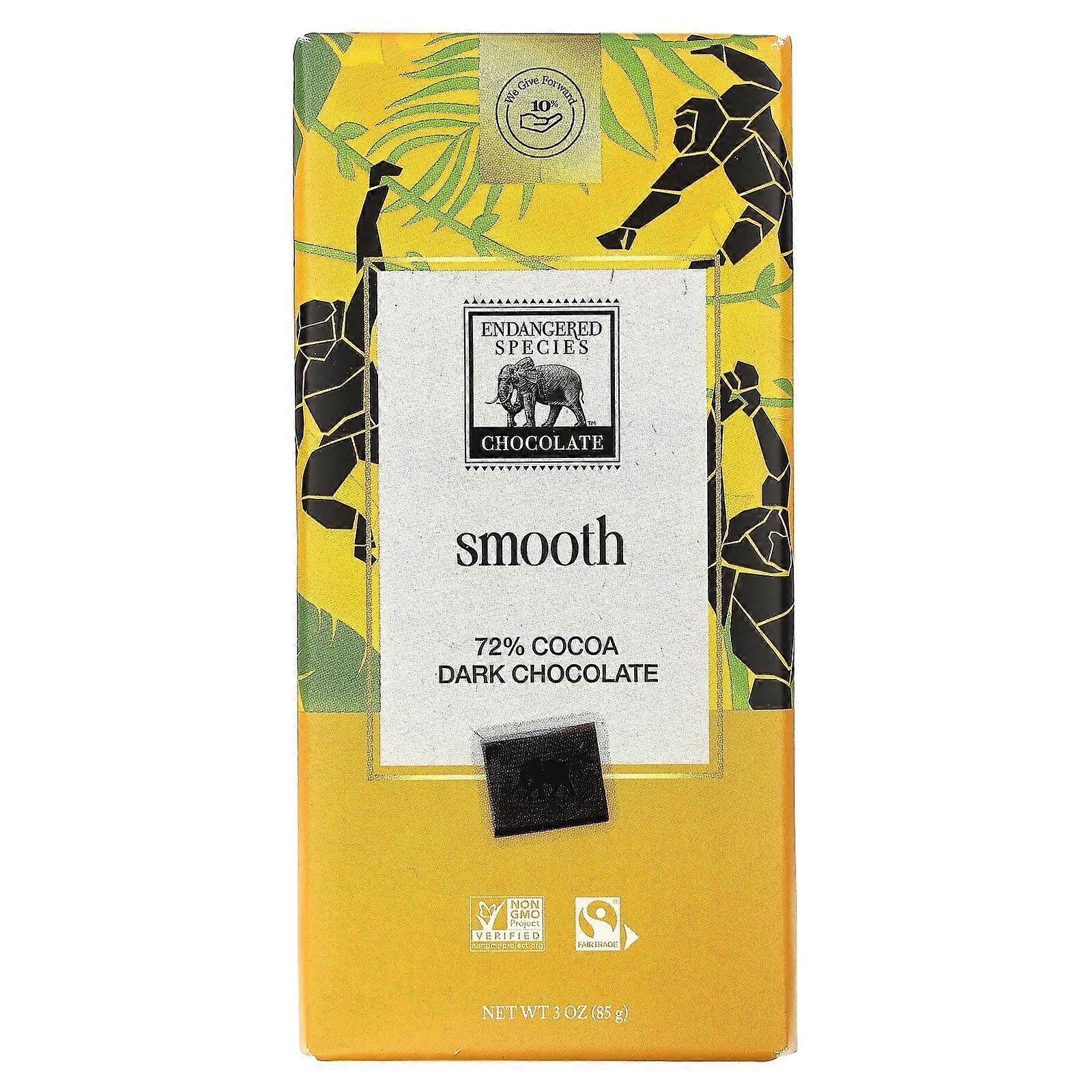 Smooth Dark Chocolate, 72% Cocoa, 3 oz (85 g)