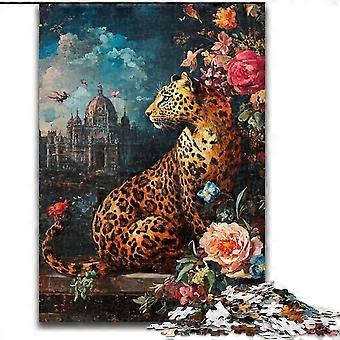 Jigsaw Puzzles for Adults Teens Leopard Puzzles,Stress Reliever Difficult Challenge Secret Santa Gifts - PT 4455