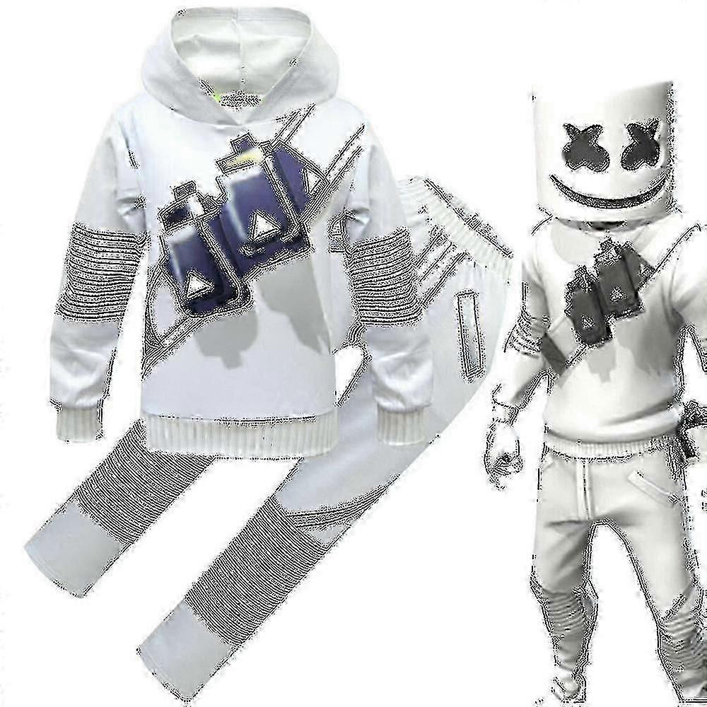 Lapset Pojat Tytöt Marshmello Dj Led Mask Huppari Cosplay Pukujuhlat