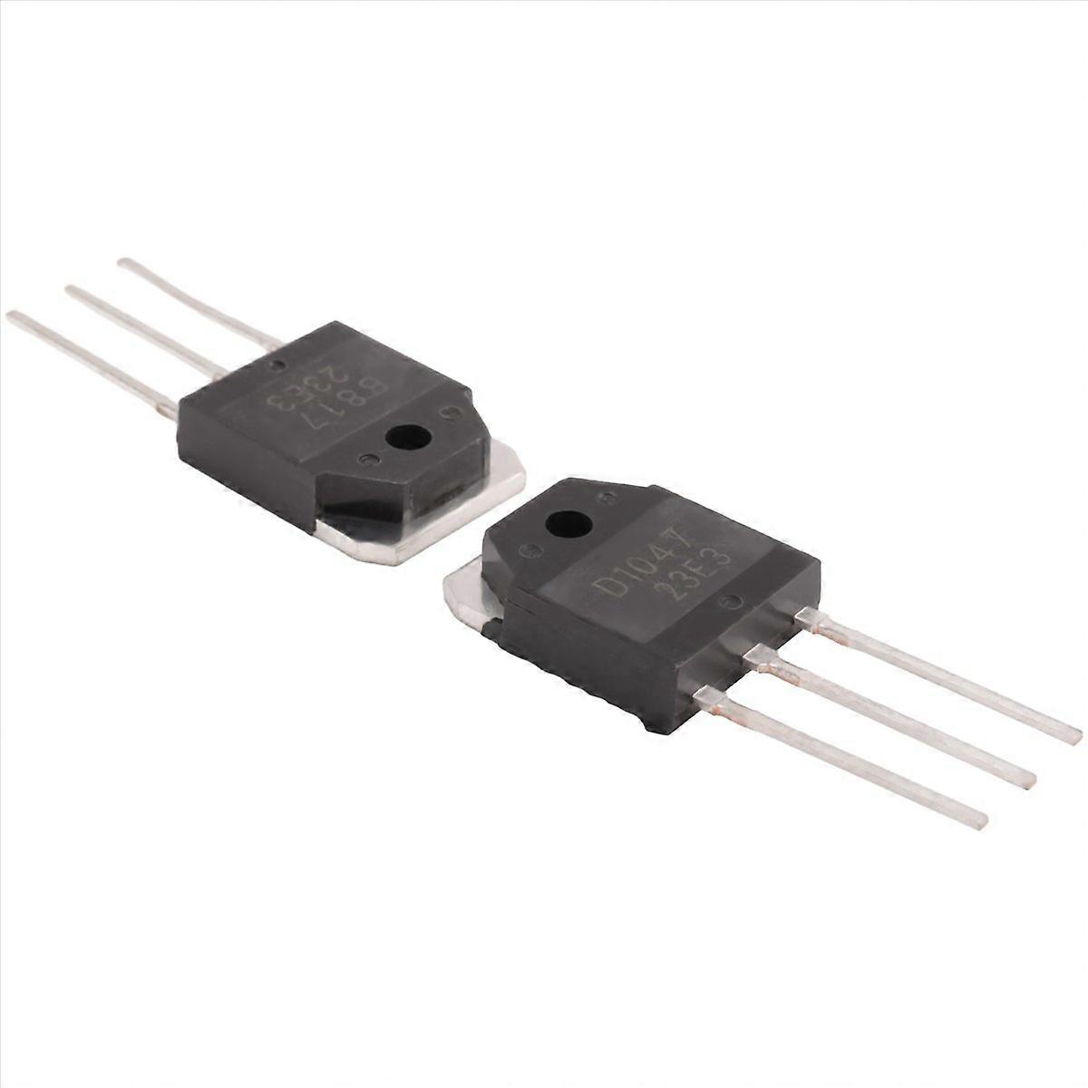 2 silicon transistor - D 1047 + B 817, 200 V, 12 A