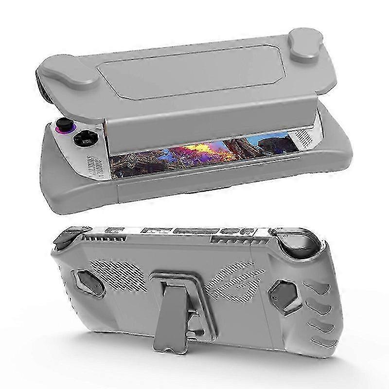 Kickstand Case for Asus Rog Ally Console, Rugged Full Protective Case with Detachable Front Shell for Rog Ally Handheld Console