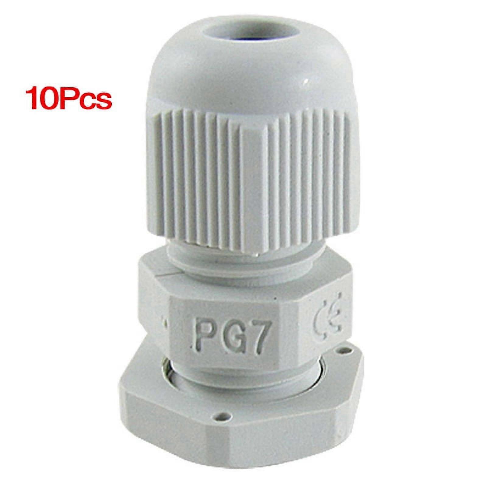 3-6.5mm Cables PG7 Waterproof Plastic Glands 10 Pcs