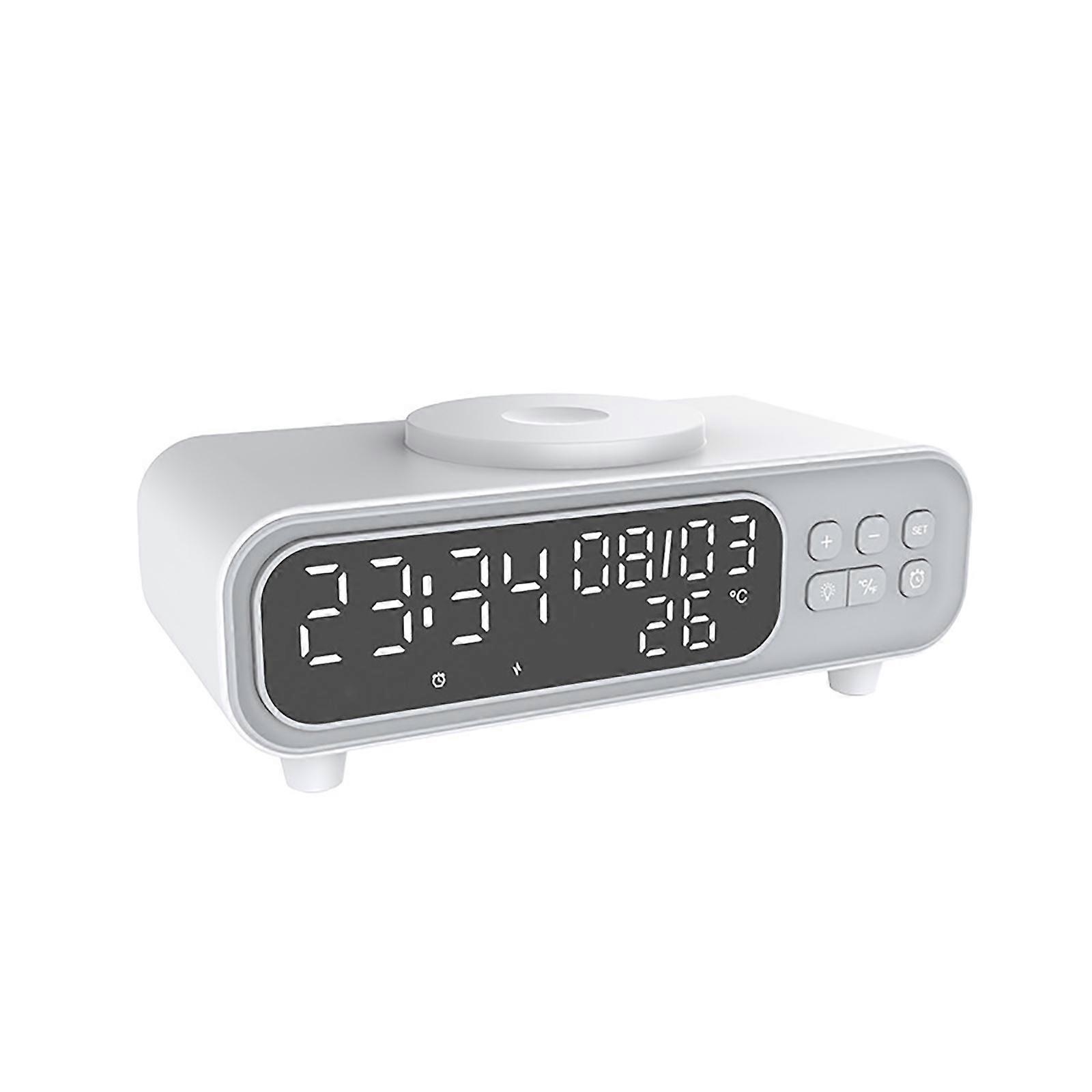 LED Digital Alarm Clock Bedlight With Temperature Display Auto Dimming Function Date Reminder Modern Plan For Bedroom Living Room Multicolor