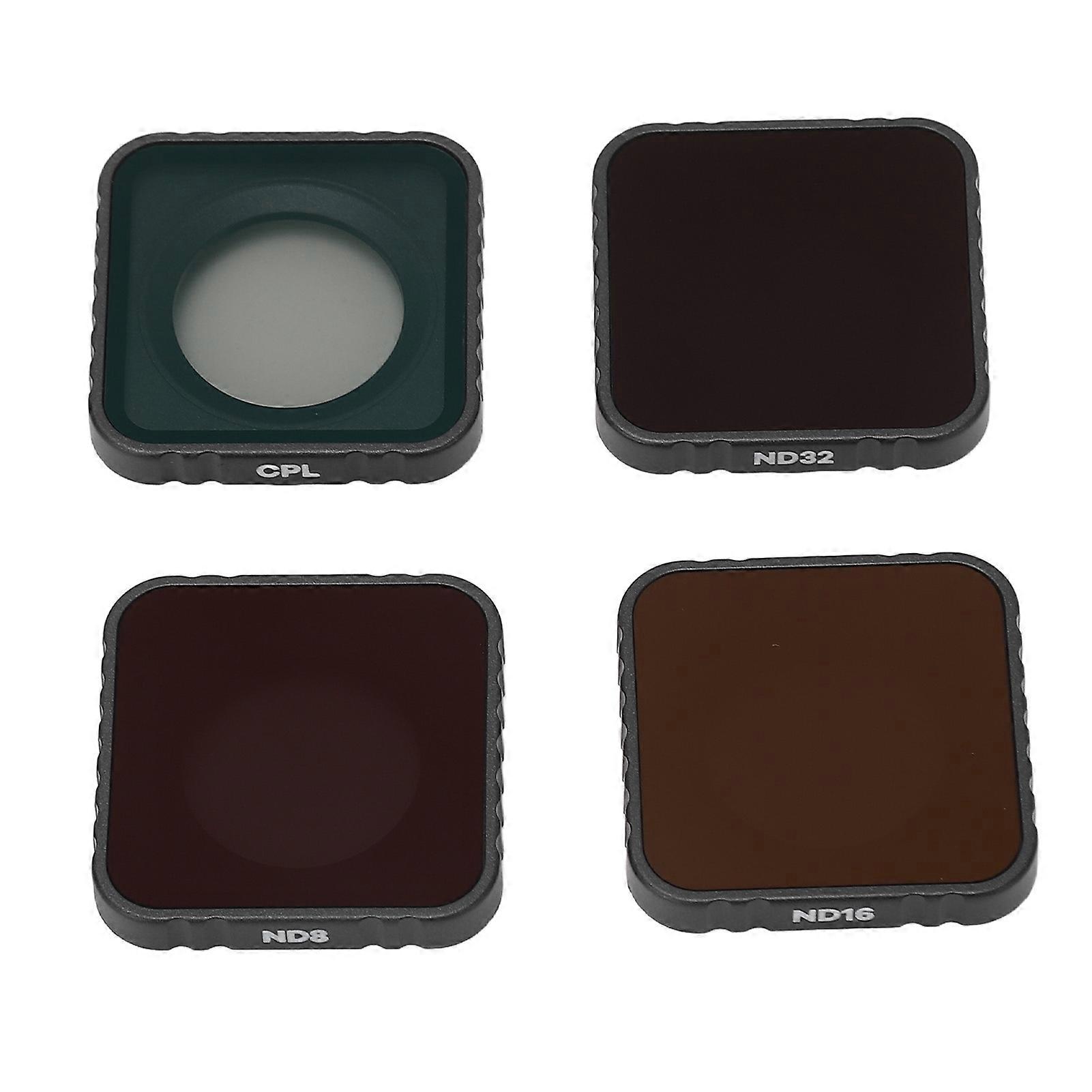 4 in 1 Action Camera Lens Filter Set Optical Glass Waterproof Anti Fog CPL ND8 16 32 Neutral Density Filter with Storage Box for Insta360 Ace Pro