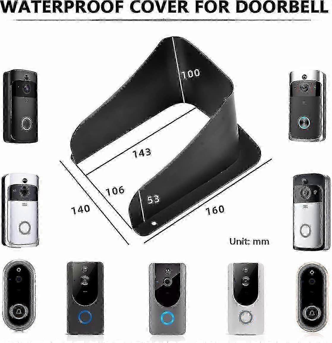 Waterproof Cover for Wireless Doorbell Button and Chime