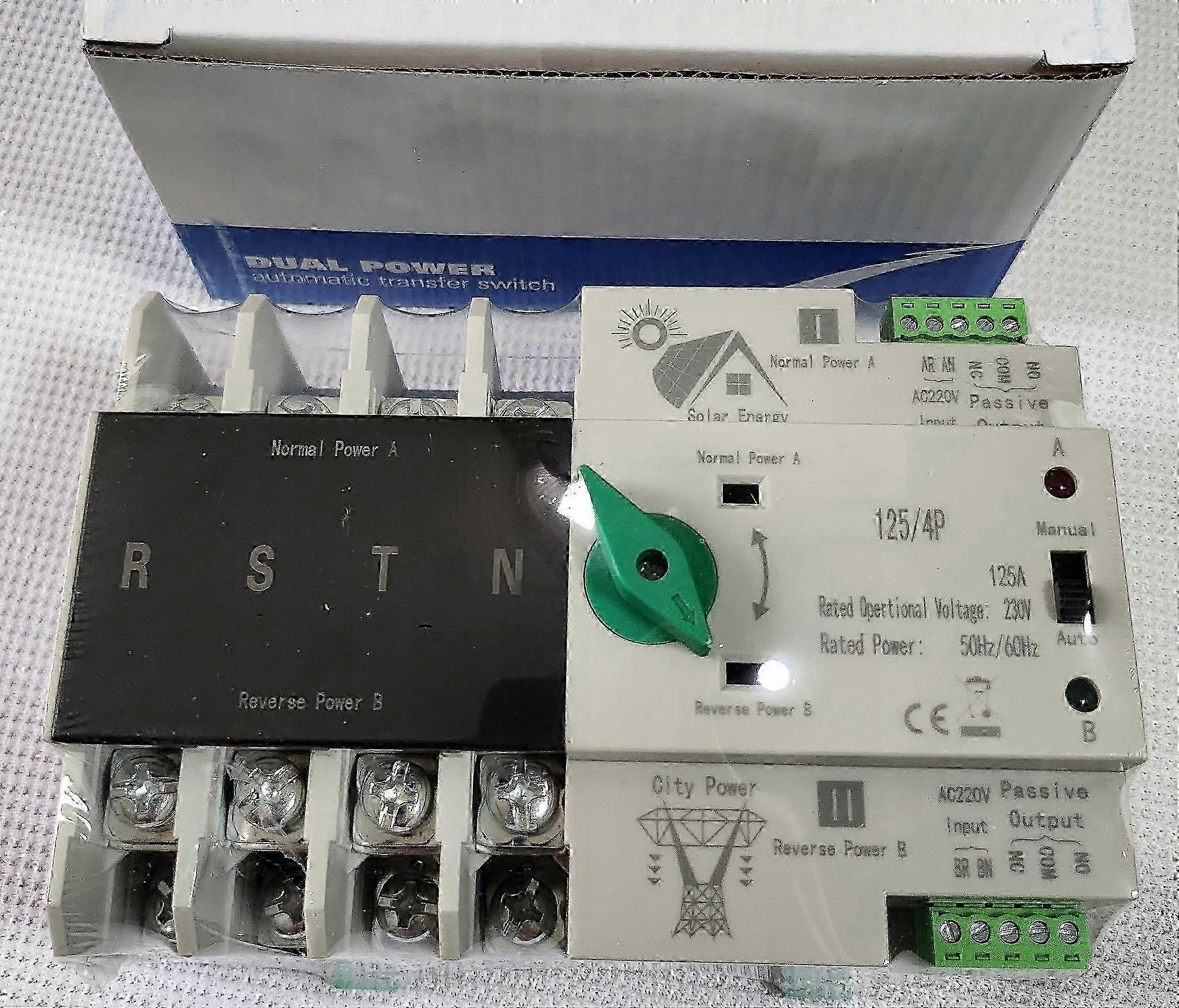 z Automatic Transfer Switch Ats 125a 4p Photovoltaics Pv / 3-phase Grid