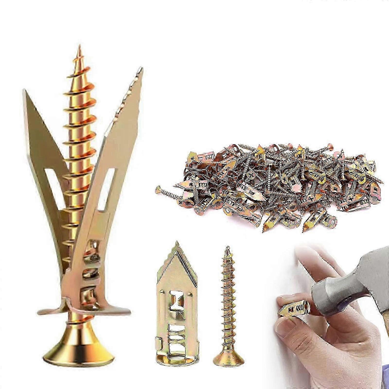 Drywall Anchors and Screws M12*30, 200pcs, with Easy Installation