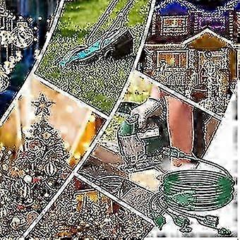 Stright 3 Prong Plug With 3 Extende 1 To 3 Splitter Extension Cord (Combined 40 FT End To End 28 FT)