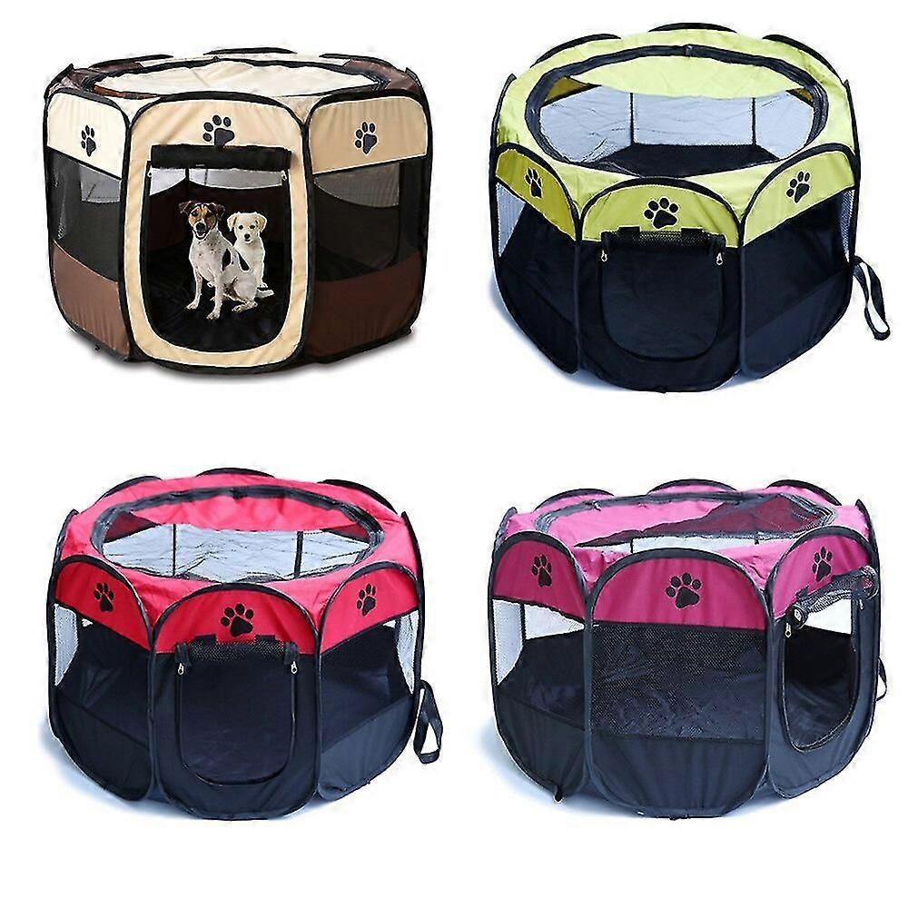 المحمولة للطي الحيوانات الأليفة خيمة الكلب البيت قفص القط خيمة روضة الأطفال جرو بيت الكلب سهلة عملية السياج