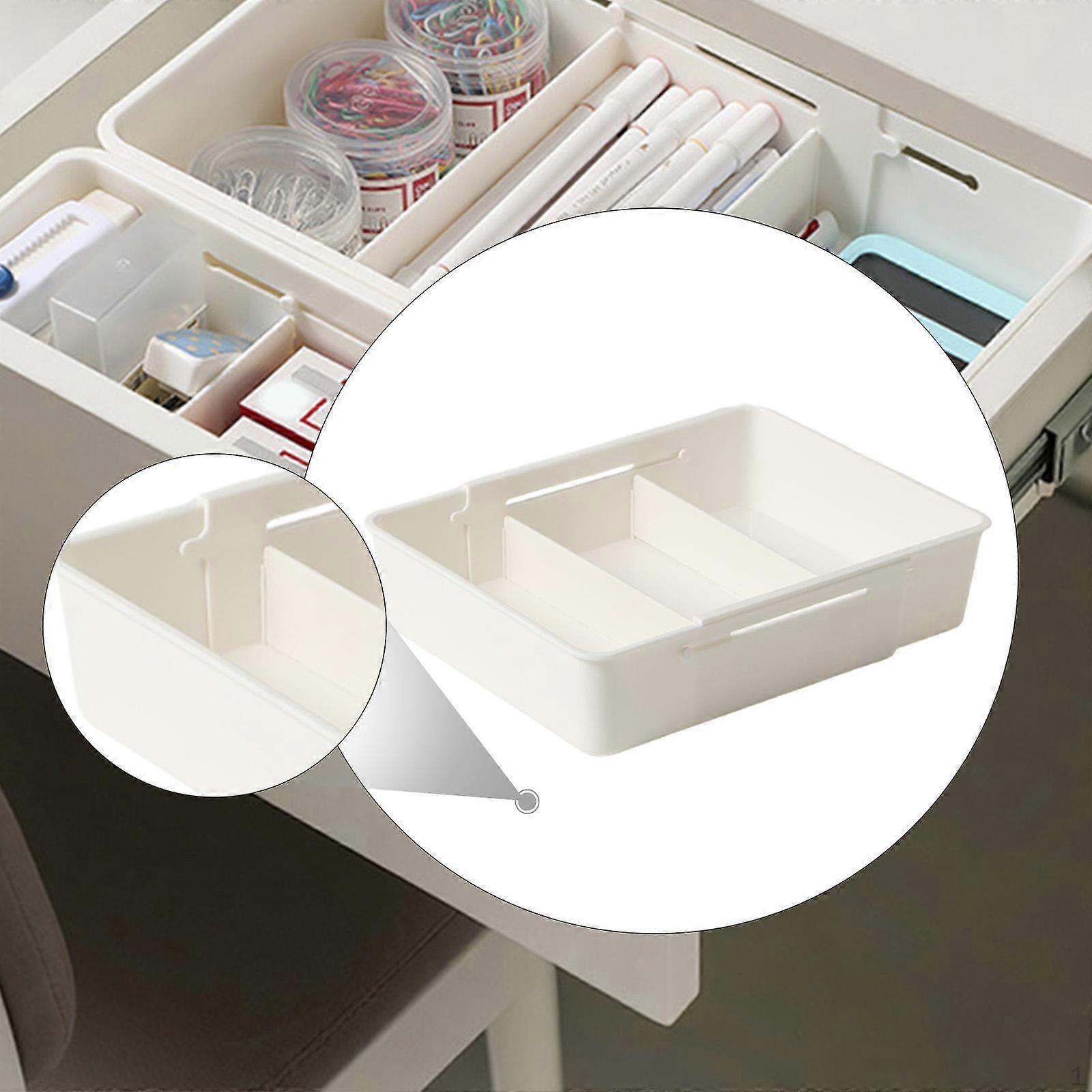 Expandable Drawer Organizer Storage Tray Multipurpose Flatware Holder Box for Cosmetic