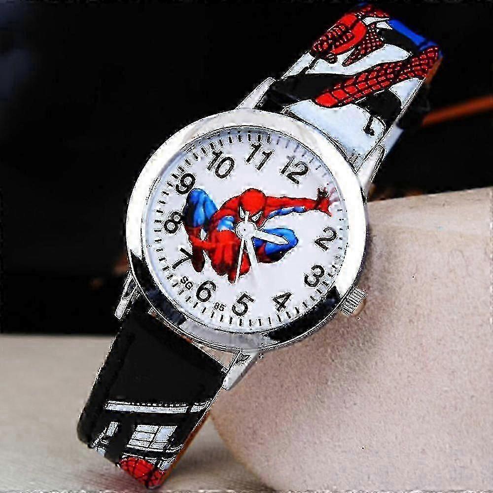 Lapset Pojat Hämähäkkimies kvartsi katsella rannekello