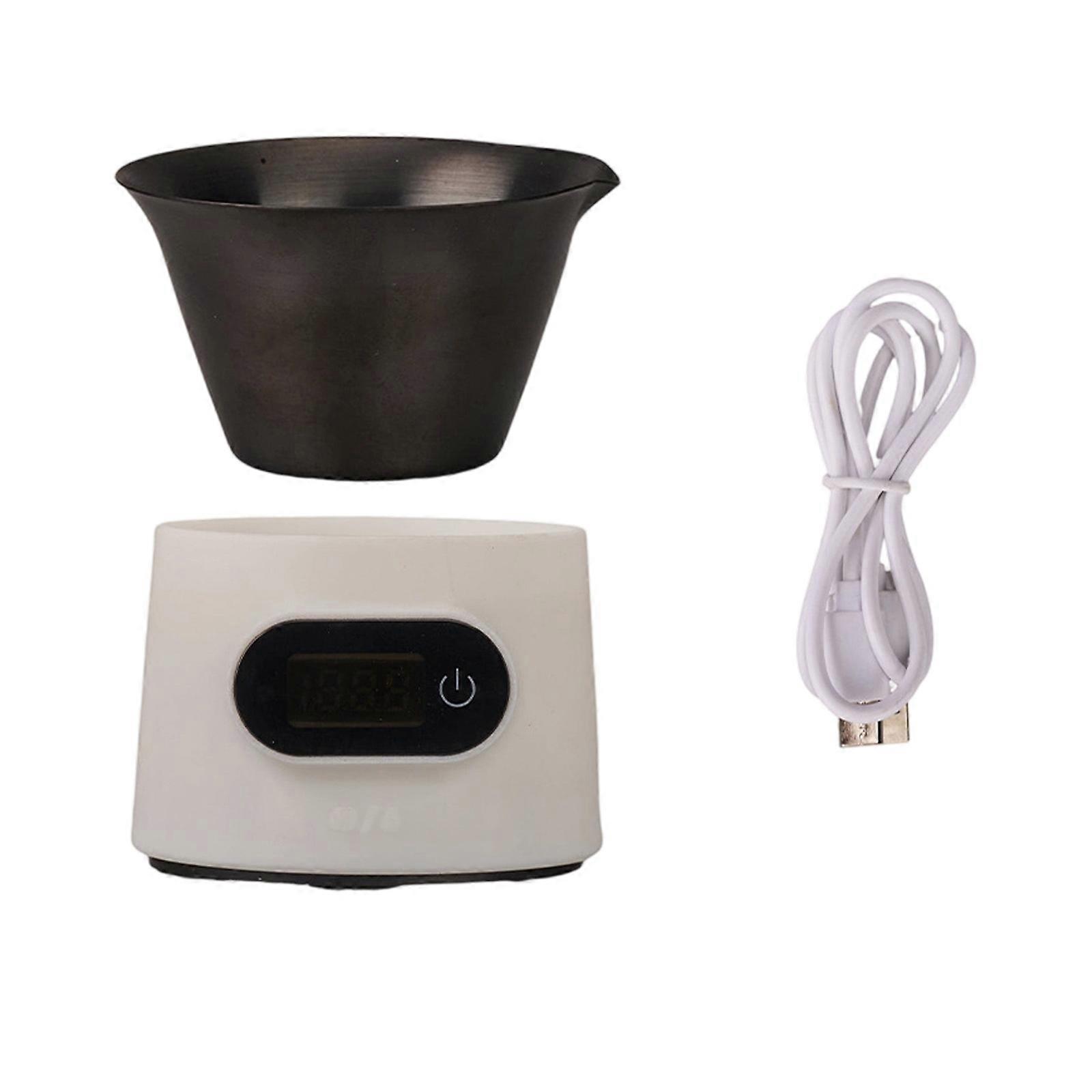 Professional Kitchen Scale With Solid Oxidation resistant Cup Ideal For Coffee Enthusiasts And Pastrycooks  White