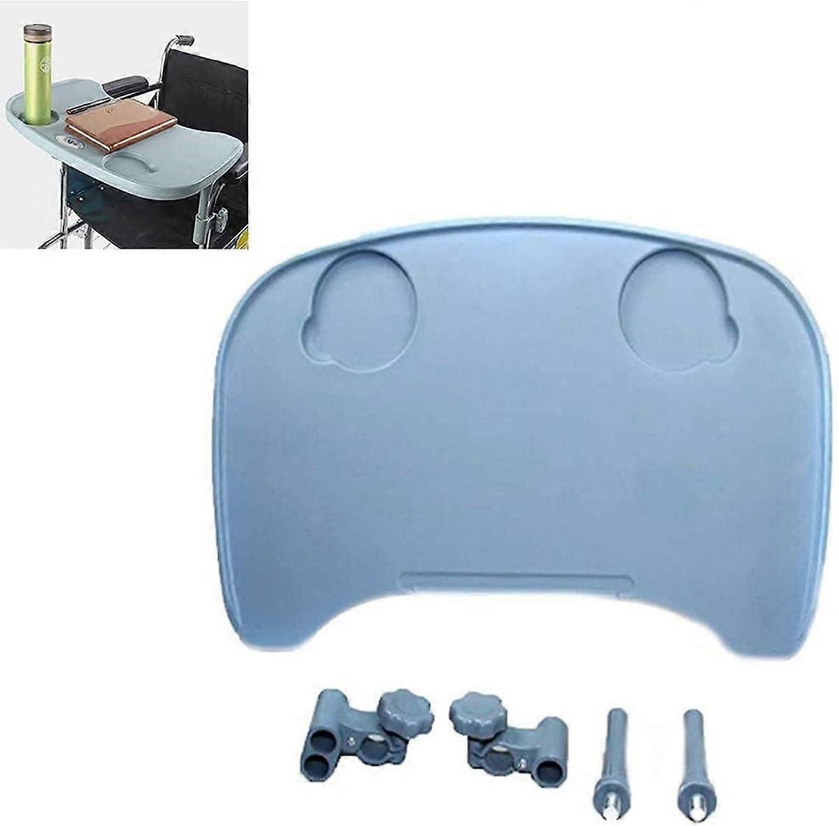 Wheelchair Lap Tray With 2 Cup Holders, Ergonomic Wheelchair Table, Dining Tray For Disabled, Model 1