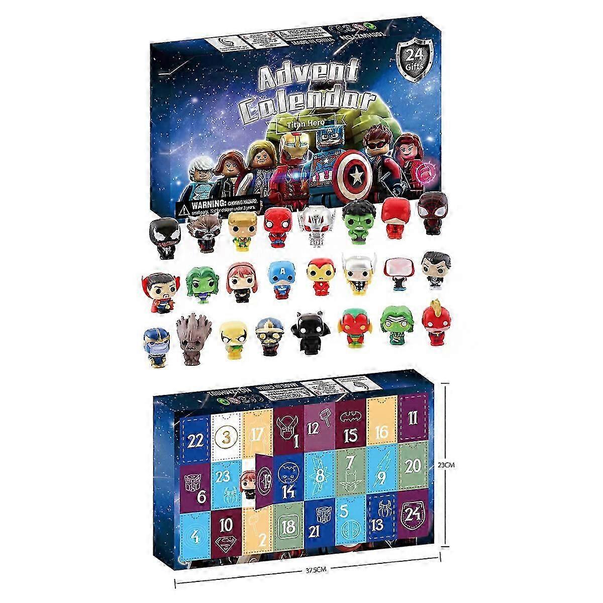 24pcs blind box Christmas advent calendar gift box Minecraft building block toys countdown small ornaments