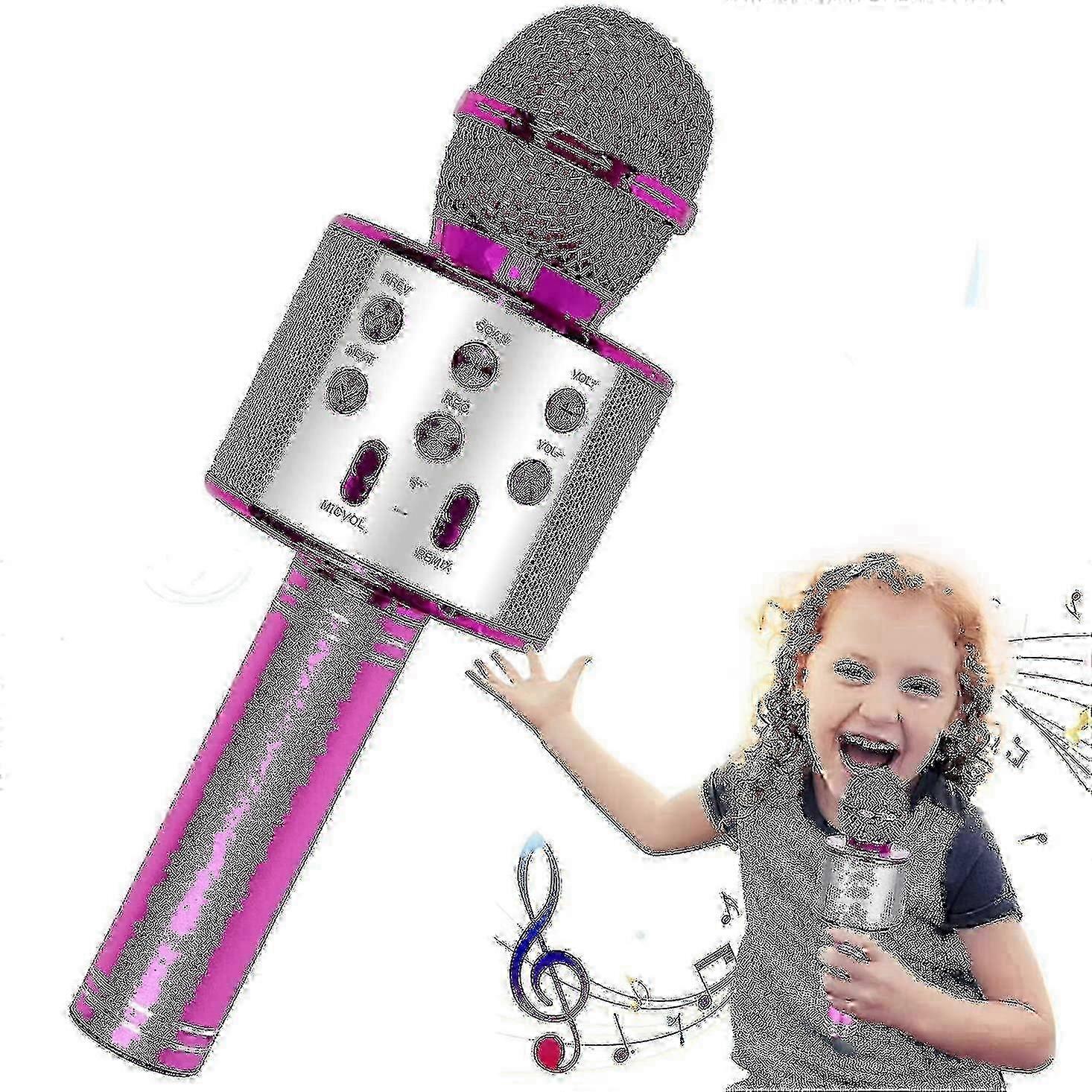 Karaoke Microphone, Wireless Bluetooth Karaoke Microphone Children well