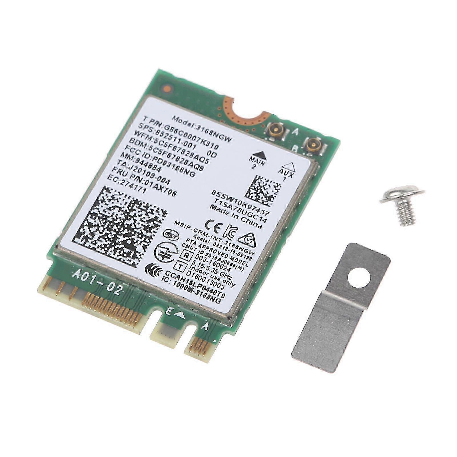 600Mbps 3168NGW Dual Band 2.4G/5Ghz Wireless Desktop Card Bluetooth-compatible 4.2 802.11AC NGFF for M.2 Wifi Card