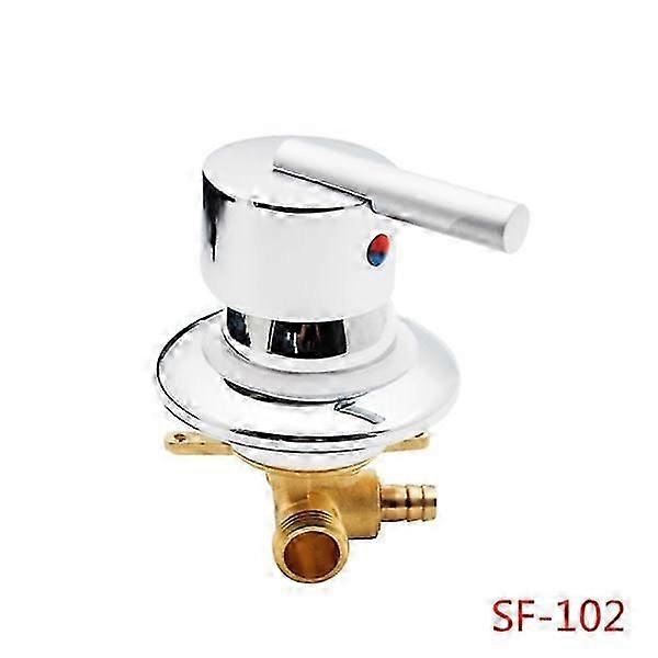 brass chrome shower mixer with diverter
