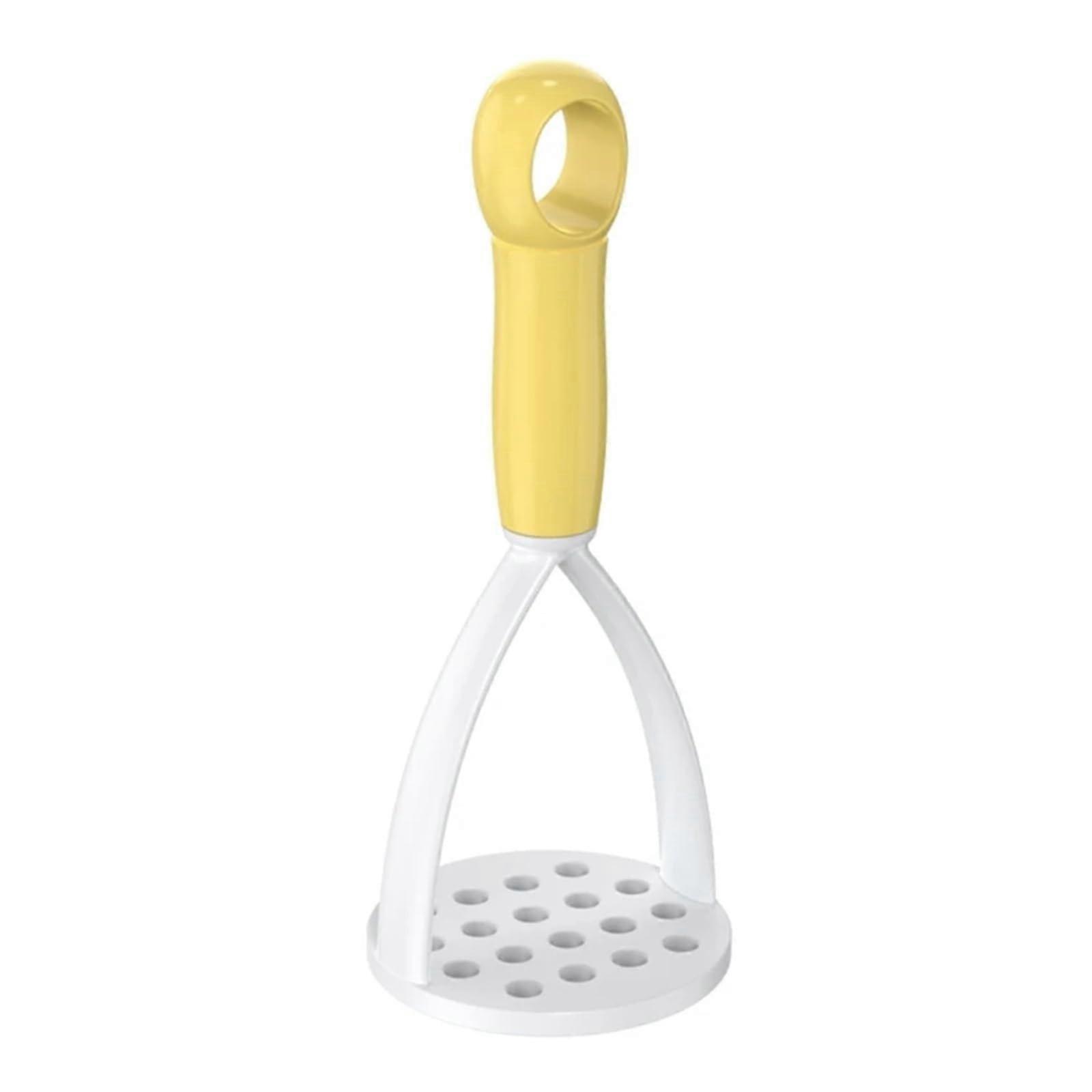 Manual Potato and Vegetable Masher HeatResistant Plastic for Smooth Mash Results Yellow