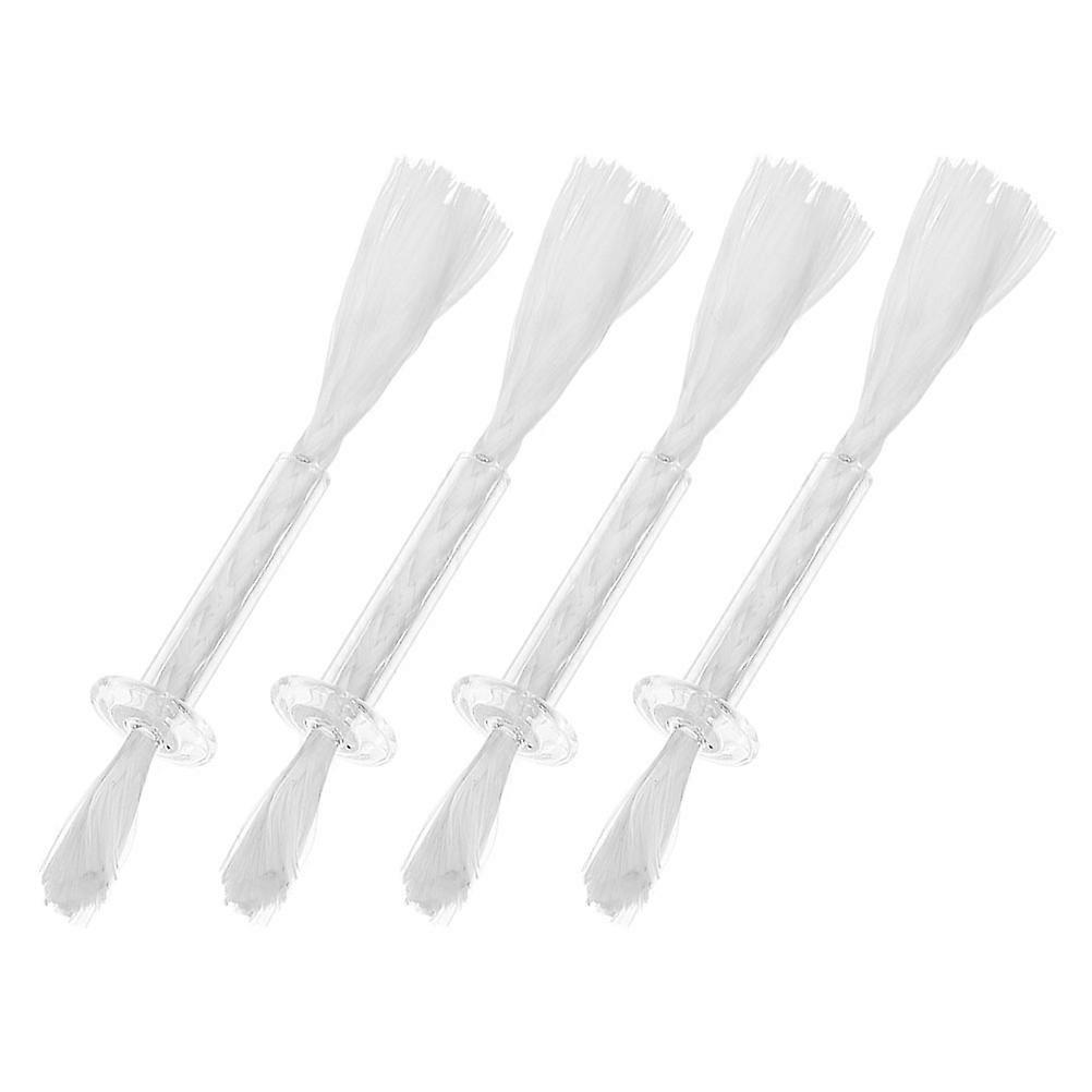 4Pcs Cotton Lamp Wicks with Tube Holders for Oil Candle Lantern Replaceable Heat Resistant Kerosene Wick Fiber Glass