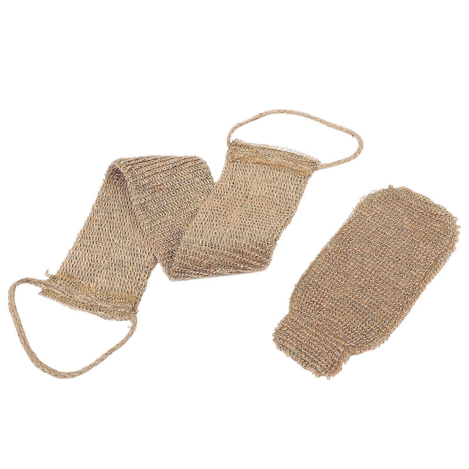 Exfoliating Back Scrubber Coffee Bath Gloves Set for Effective Dead Skin Removal 2Pcs