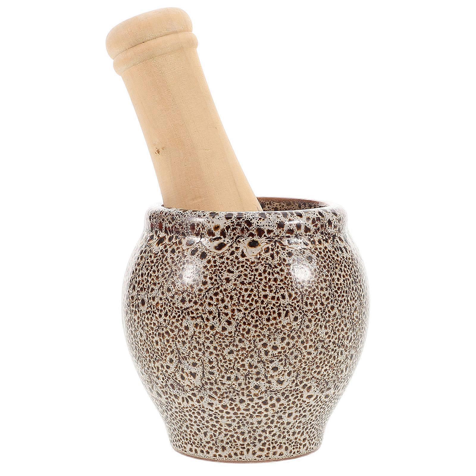 Ceramic Garlic Crusher with Manual Operation for Home Use Multi-Functional Kitchen Utensil 1 Set