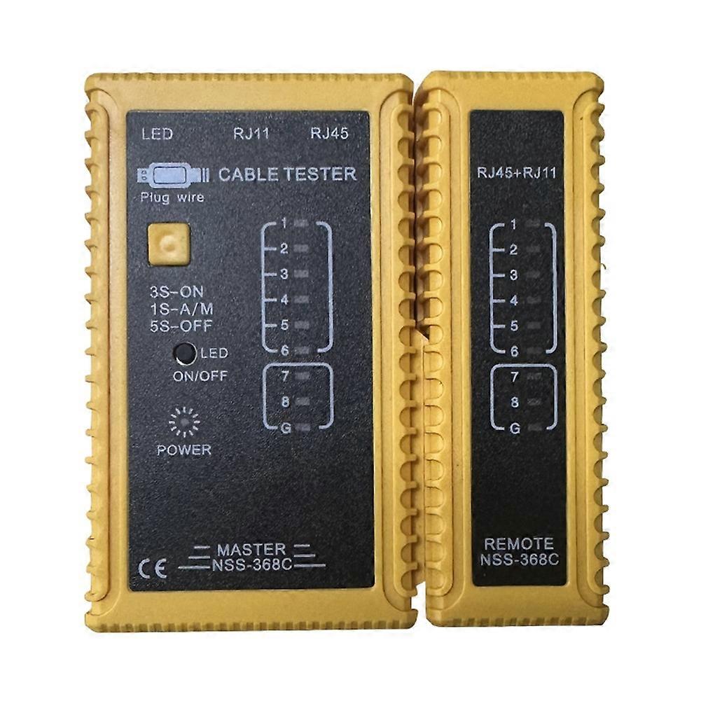 RJ45 RJ11 Cable Lan Tester Internet Phone Cable Tester Network Tool Telephone Line Test Internet Cafe Network Tester A