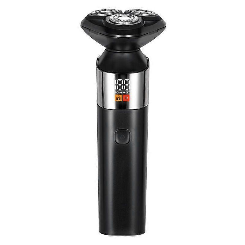 Mens 3D Floating Head Electric Shaver  Digital Display, Fully Waterproof
