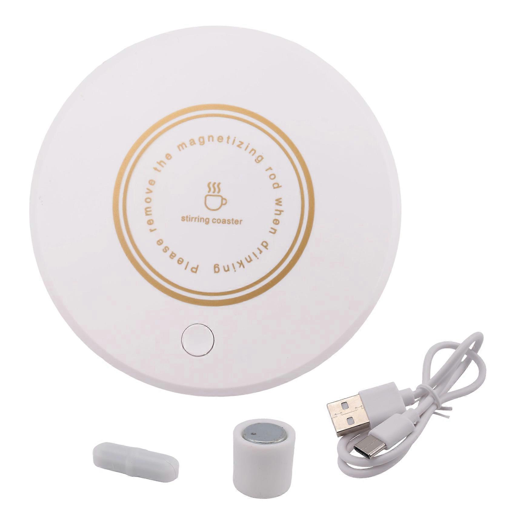 Compact Magnetic Stirrer, Mini Automatic Beverage Mixer, USB-C Rechargeable, Suitable for Glass & Ceramic Cups