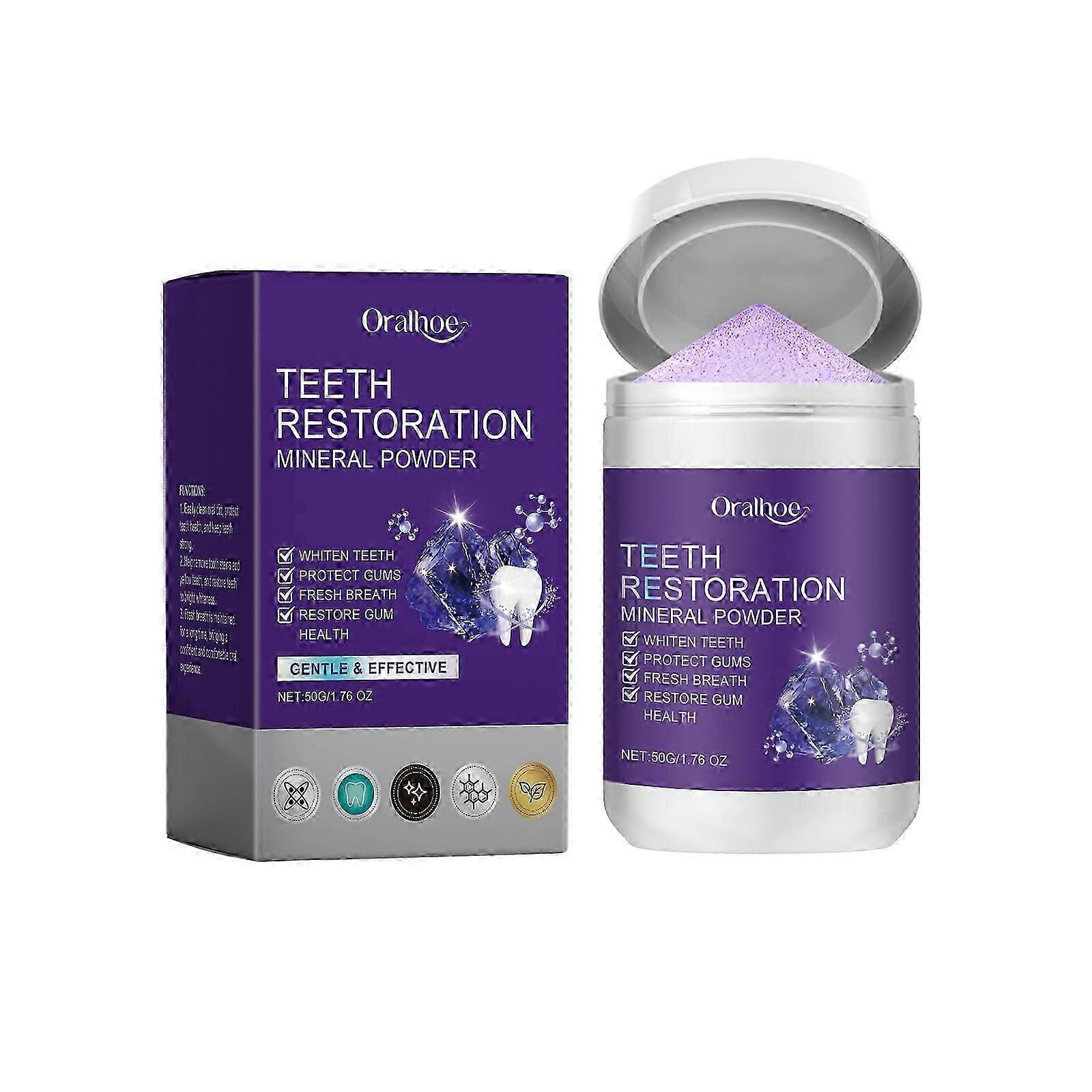 purple tooth powder contains sodium bicarbonate and sorbitol