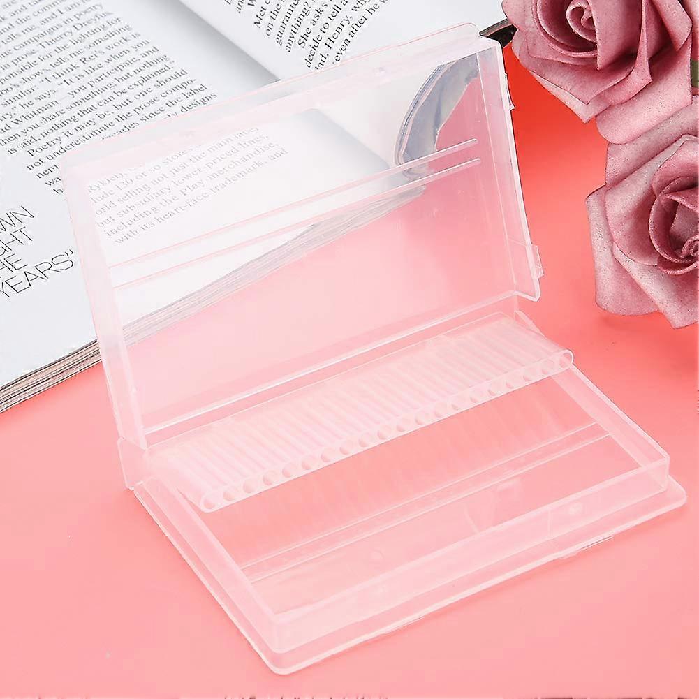 Nail Drill Bit Organizer with 20Slot Capacity, Compact Durable Storage Case Holder