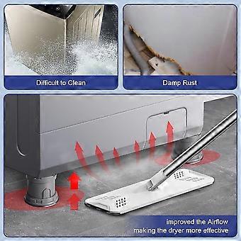 Lot de 4 tapis antidérapants pour machine à laver, hauteur réglable, support à ventouse