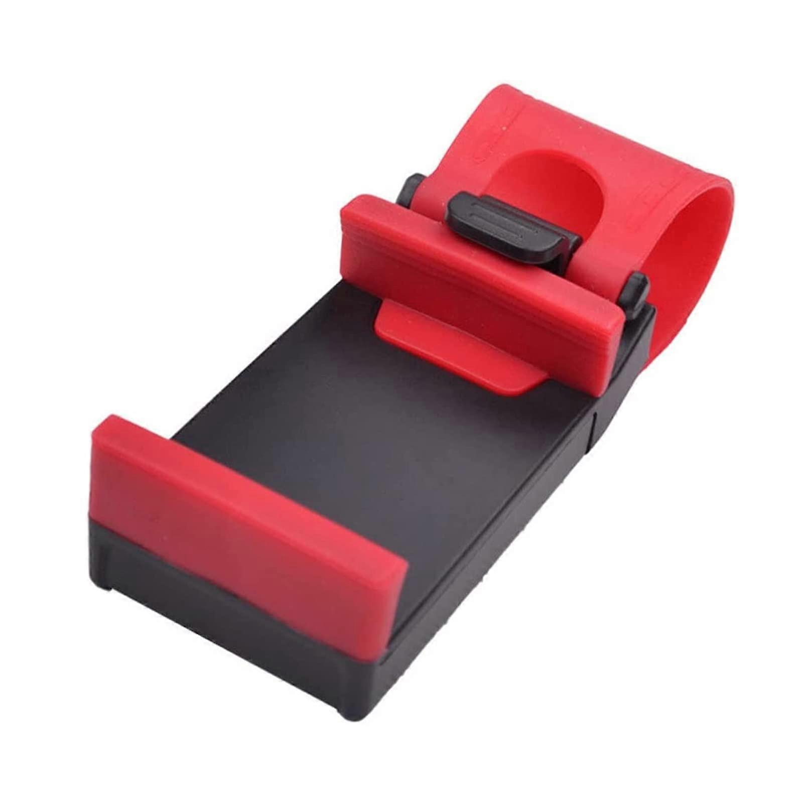 Adjustable Car Steering Wheel Phone Holder for Hands Navigation, Secure Easy Clip Mount