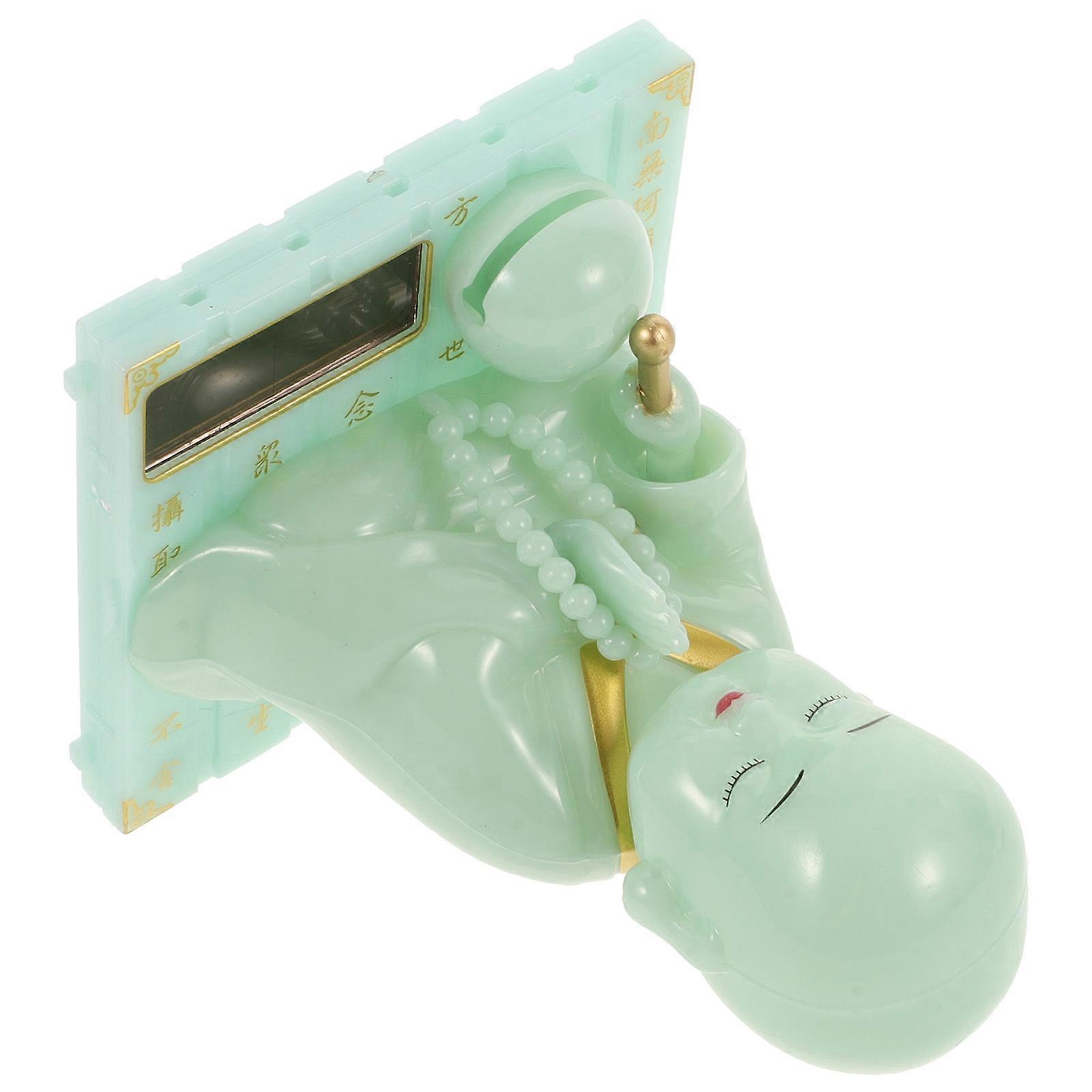 Solar Buddha Figurine Car Interior Decoration for Dashboard Use