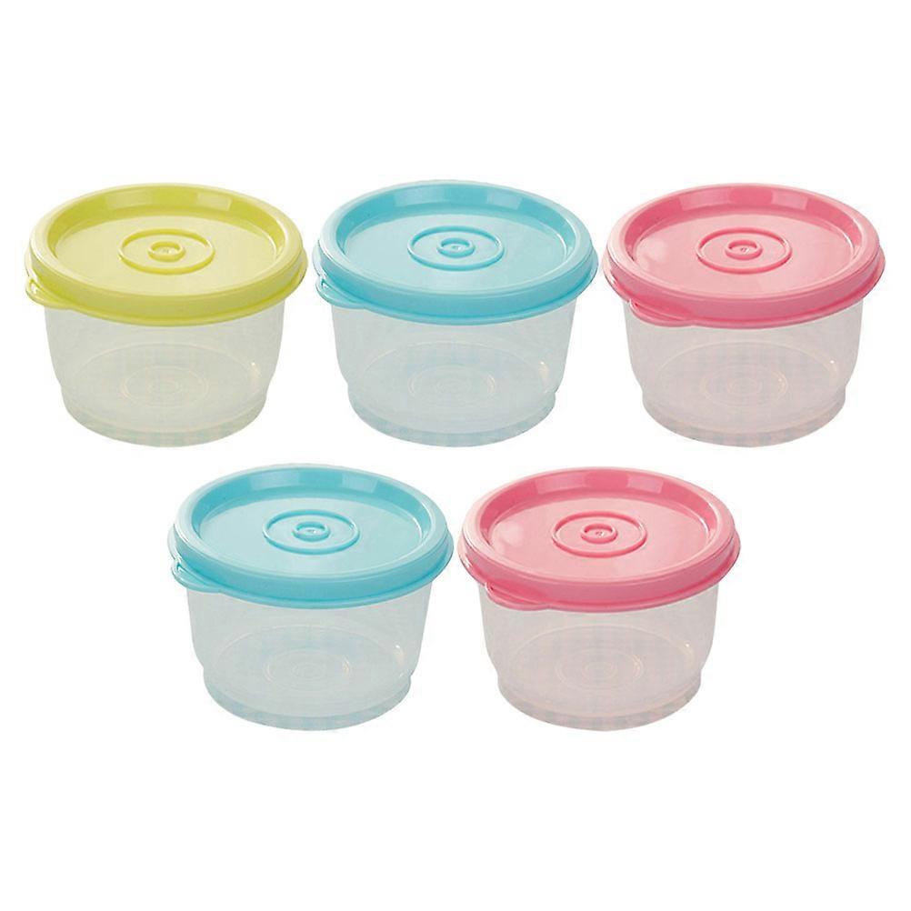 Preservation Box Small Container for Salad Dressing with 5Pcs for Food Storage