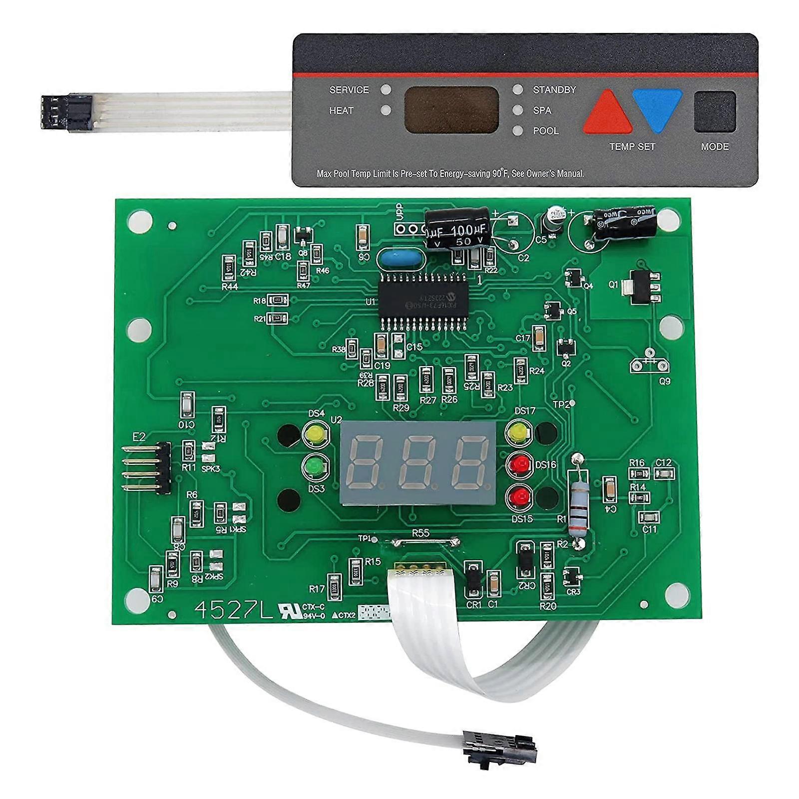 High Durability Keyboards Set Replacement for Pool Spa Heaters Features Quick Setups and Smarted Control. Multicolor