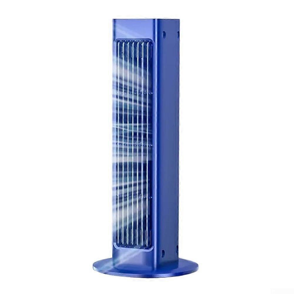 Bladeless Wall Mounted Tower Fan With 3 Speed Settings, 230mm Air Outlet, Efficient Home Cooling, Quiet Child Safe Blue