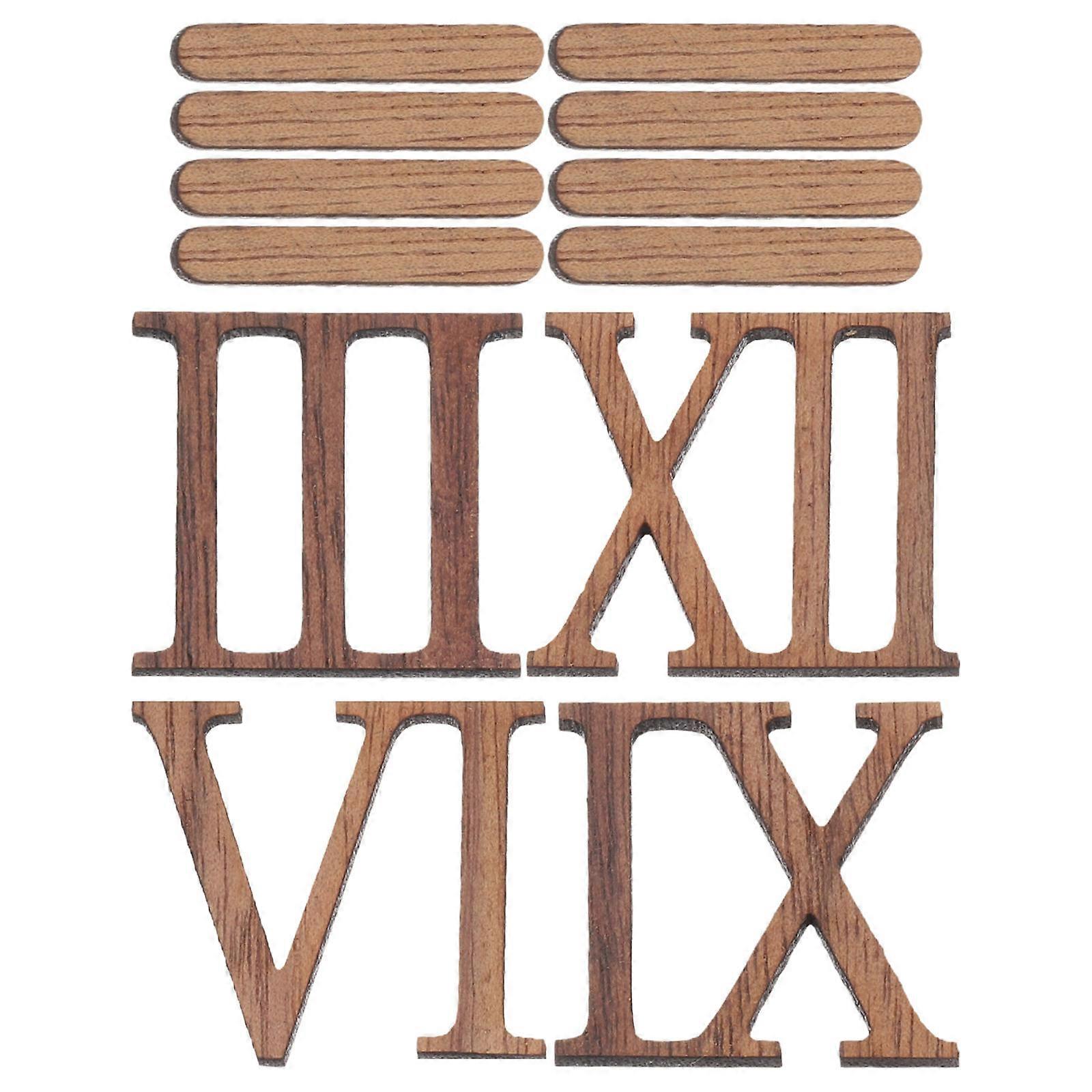 Roman Numerals Wall Clock DIY Frameless Wall Clock Numbers Kit Set