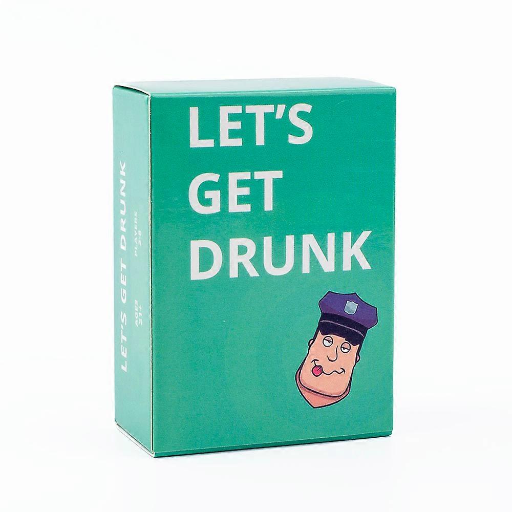 88 pcs Let's Get Drunk Drinking Card Game in Box  English Version for Parties Borad Games 8.8x6.3cm