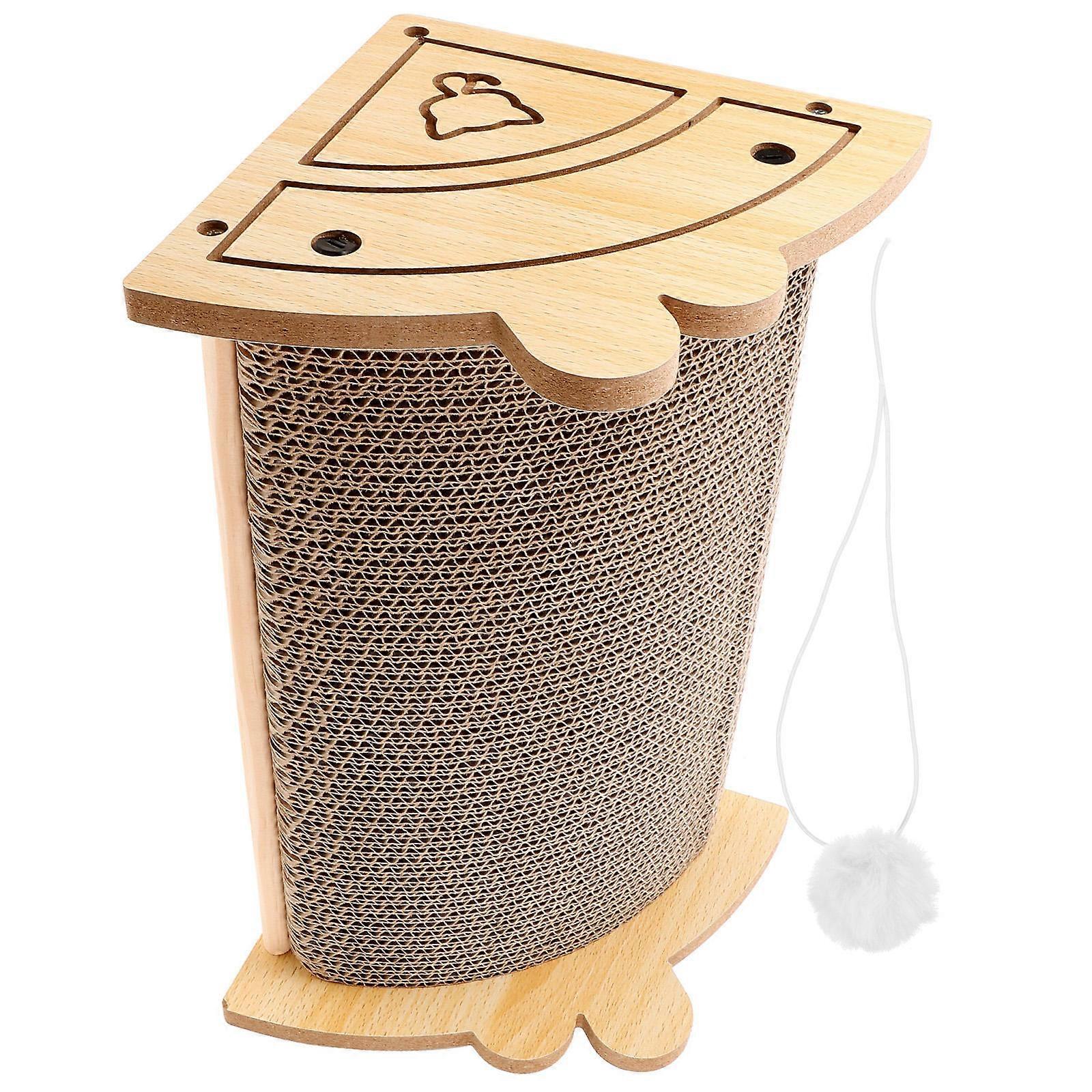 Pet Cat Scratcher Pad 2Pcs Freestanding Indoor Use With Scratch And Claw Grinding Function