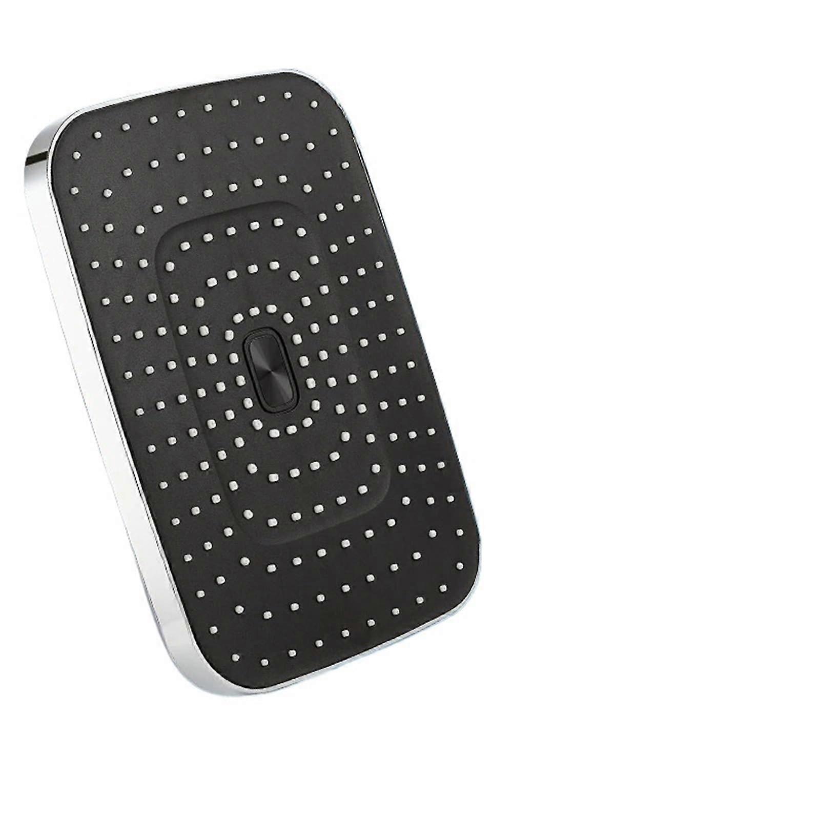 Luxury 30CM Rectangular Ceiling Mounted Rainfall Shower Head with  Pressure Silicone Nozzles