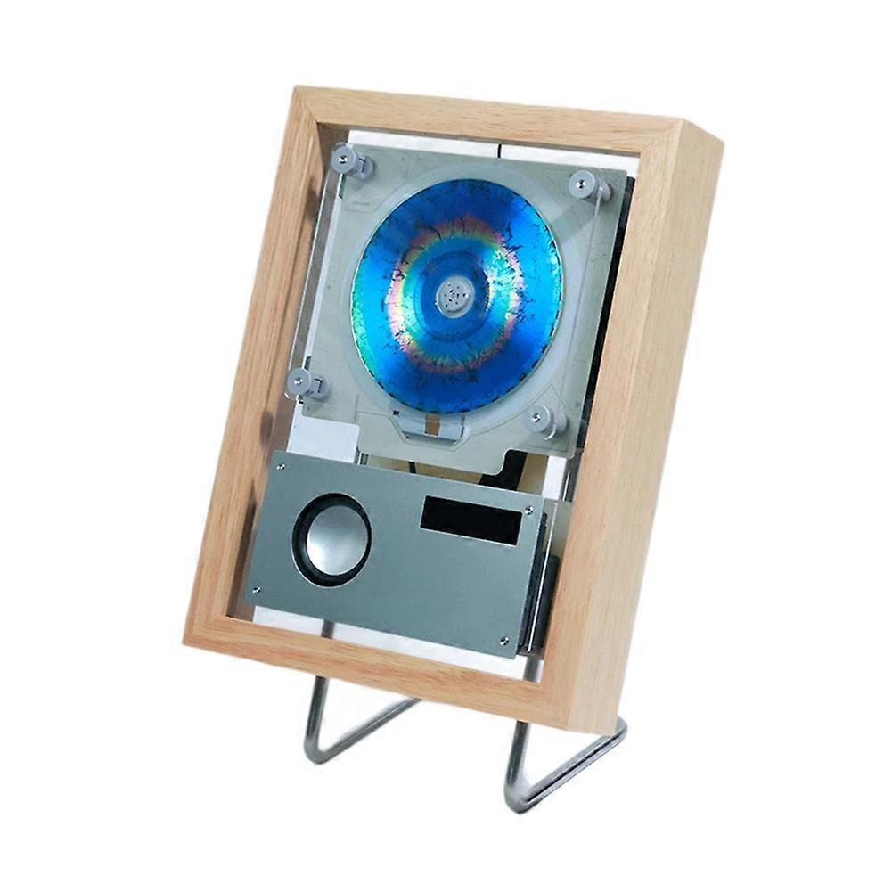 Music Frame CD Player - Wall-Mounted Bluetooth Speaker with LED Ambient Light and Built-in Speaker Dynamic Art Frame