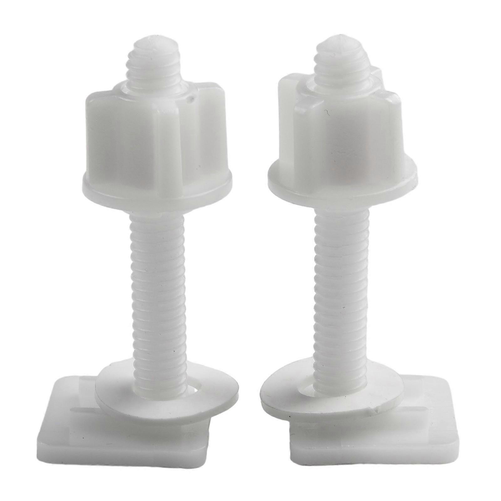 Toilet Seat Hinge Screw Accessories Set Replacment Plastic