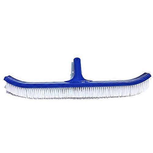18 Inch Blue Pool Wall Brush with Aluminum Handle for Algae Removal and  Cleaning Efficiency