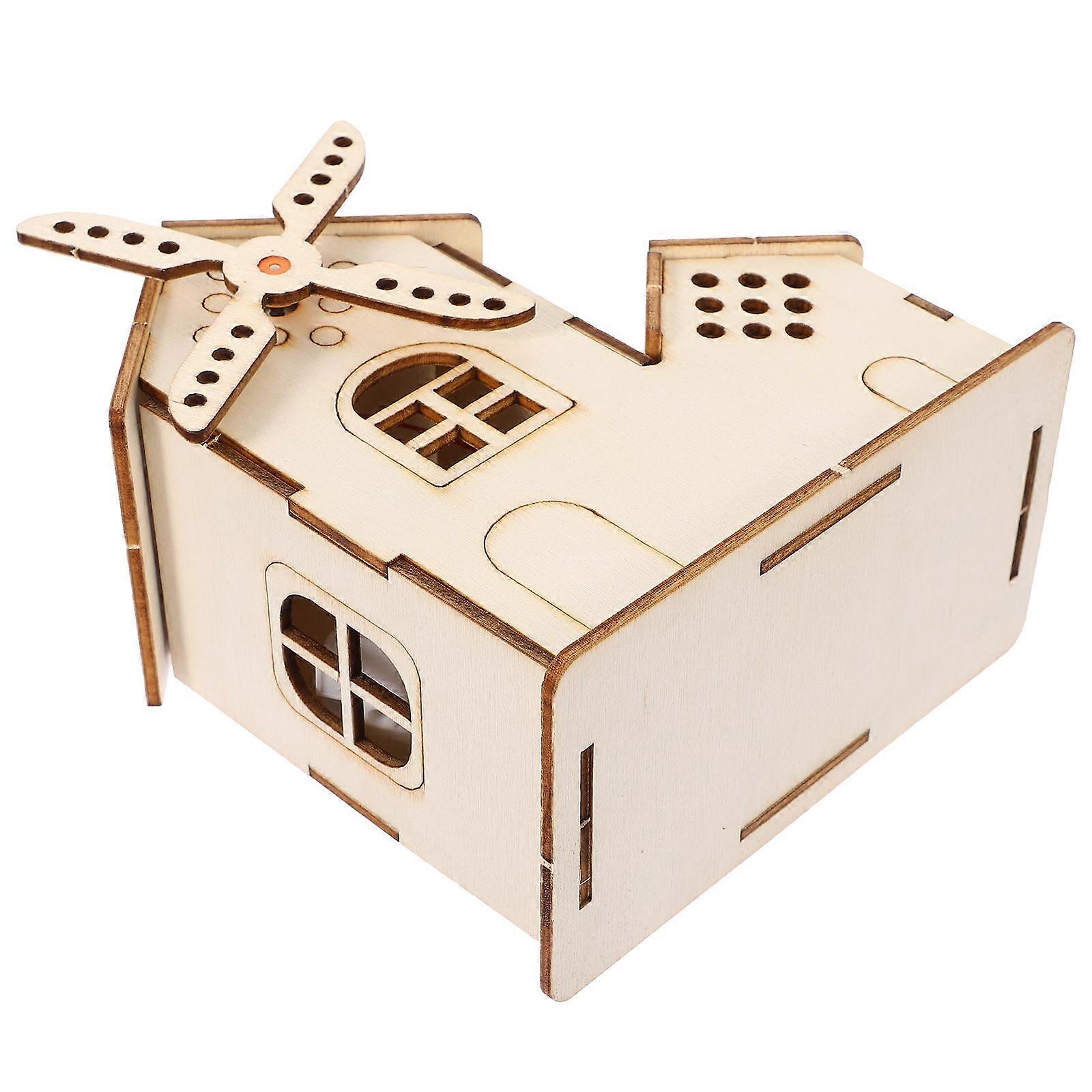 Solar Windmill DIY Science Experiment Kit 1Set Solar Powered Assembly Toy