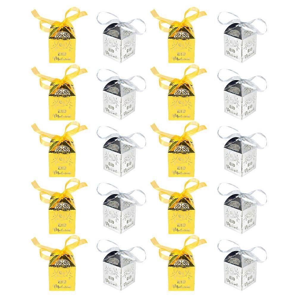 Paper Candy Box Eid Mubarak Small Boxes For 20Pcs