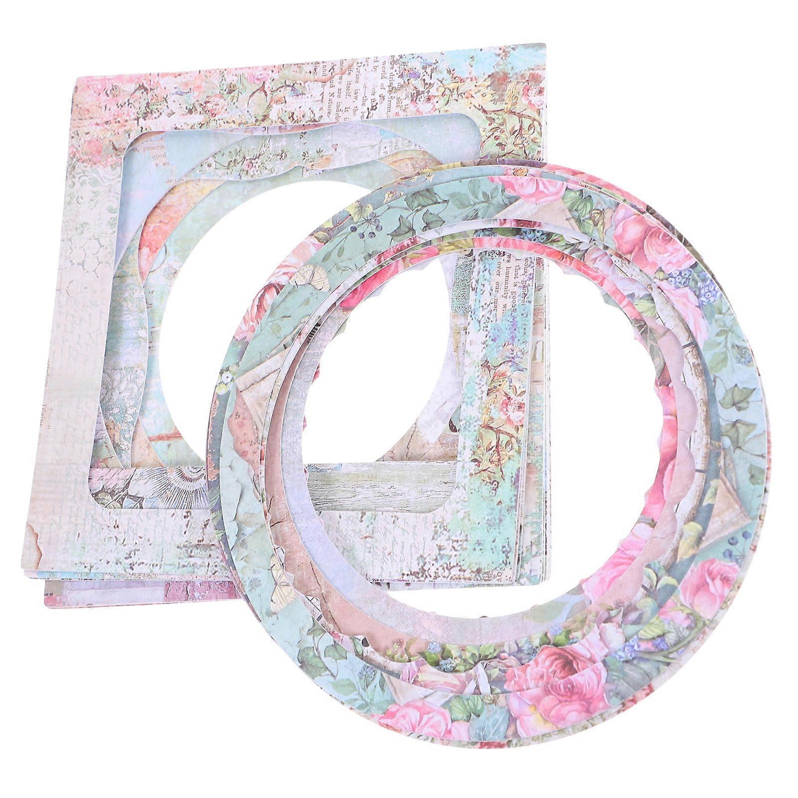 Creative Flower Window Paper DIY Material Paper for 2Sets Craft Decoration