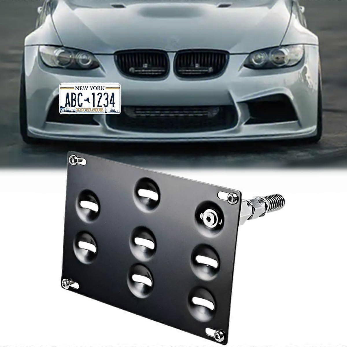 License Plate Bracket NoDrill Tow Hook Mount for BMW E82 E88 E90 E92 E93 X5 X6 M3 1M 335i