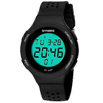 SYNOKE Heren Student Sporthorloge Waterdicht Militair LED Display Multifunctionele Wekker Digitale Horloges Men reloj hombre 26-27s